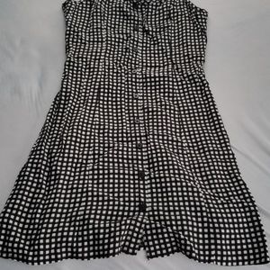 black and white checkered dresses